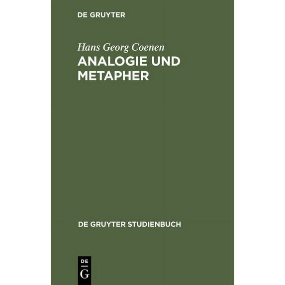 de Gruyter Studienbuch Analogie und Metapher, (Hardcover)