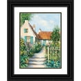 thumbnail image 1 of de Jong, Johan 25x32 Black Ornate Wood Framed with Double Matting Museum Art Print Titled - Sunny garden, 1 of 4
