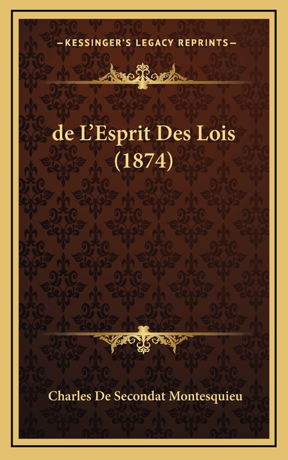 Esprit Des Lois 1874 - Puzzle books for ecommerce - Walmart