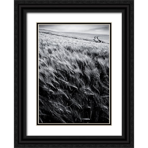 de Lattre, Pascal 18x24 Black Ornate Wood Framed with Double Matting Museum Art Print Titled - Dans le sens des epis