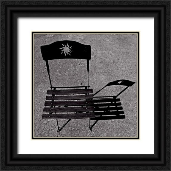 de Lattre, Pascal 20x20 Black Ornate Wood Framed with Double Matting Museum Art Print Titled - Bain de soleil