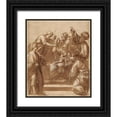 thumbnail image 1 of Ribera, Jusepe de 20x23 Black Ornate Wood Framed with Double Matting Museum Art Print Titled - Adoration of the Magi, 1 of 4
