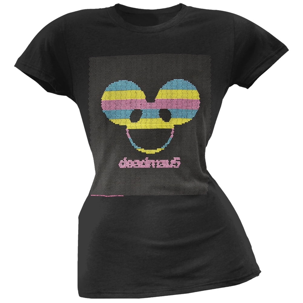 deadmau5 Women's Juniors Lite Bright Short Sleeve T Shirt - Walmart  Business Supplies, image size:1001x1001