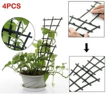 4 Pack Trellis for Potted Plants, Plastic Small Trellis for Pot, Mini Climbing Trellis Flower Pots Support for Potted Climbing Plants Vines