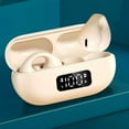 thumbnail image 1 of Open Ear Clip Wireless Earbuds Bluetooth 5.4, Lightweight Comfort Sports Bone Conduction Headphones Built-in Mic for Clear Audio, Stable Fit Earphones 24H Play, 1 of 3