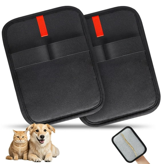 3 Pcs Static Pet Hair Removal Gloves, Reusable Electrostatic Pet Cat Dog Hair Remover Grooming Gloves Brush Tool for Couch, Furniture, Carpet, Car Seat