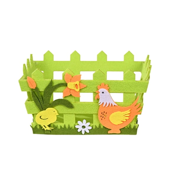 Portable Non-Woven Basket Decoration Easter Basket Home Textile Storage Storage Container