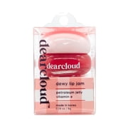 dearcloud Dewy Lip Jam   Hydrating Lip Balm & Gloss with Vitamin E, Korean Skincare Deep Cherry