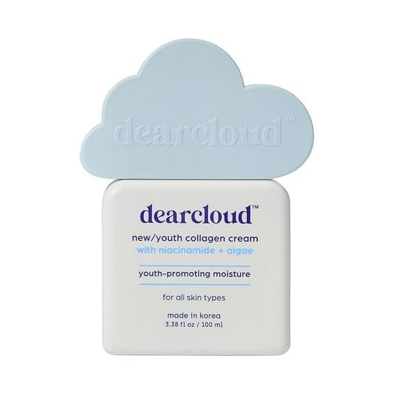 dearcloud New/Youth Collagen Cream Moisturizer Firming Korean Facial Moisturizer for Radiant Skin (3.38 fl oz)
