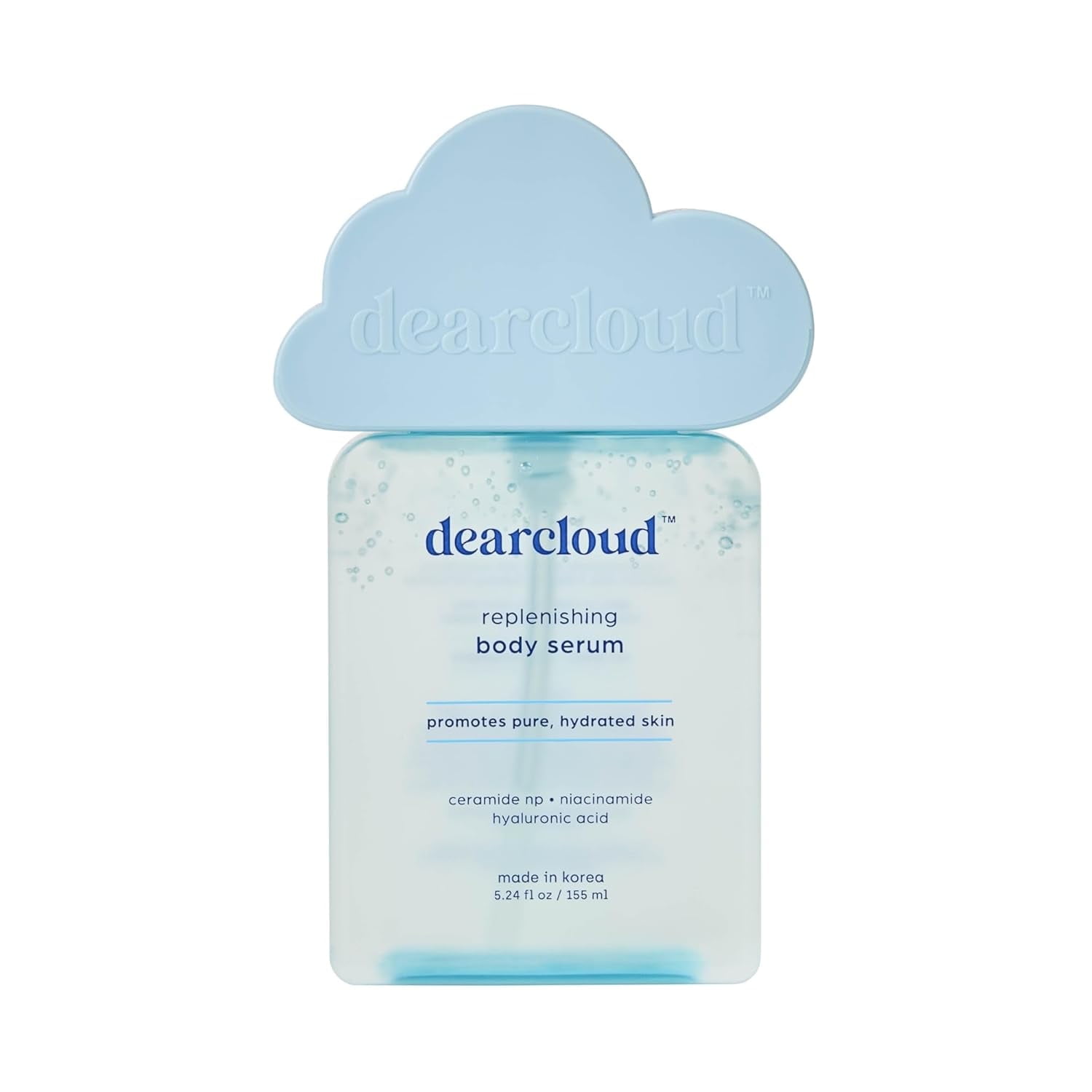 dearcloud Replenishing Body Serum – Niacinamide Serum with Hyaluronic Acid (5.24 fl oz)