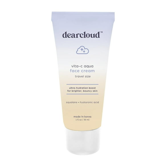 dearcloud Vita-C Aqua Face Cream Face Moisturizer with Vitamin C, Squalane Oil for Face, Hyaluronic Acid Serum Hydration Moisturizer for Women and Men (2.7 fl oz)