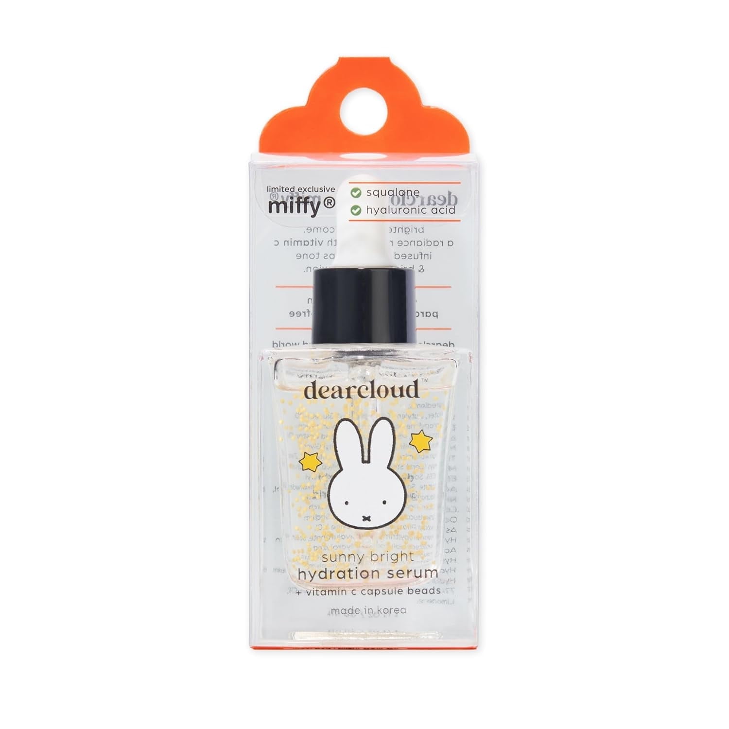dearcloud x Miffy Sunny Hydration Serum – Hydrating Hyaluronic Acid & Vitamin C Face Serum (1 fl oz)