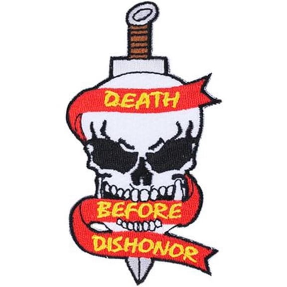 Eagle Emblems PM0272 Patch - Death Before Dishonor - 4 in.