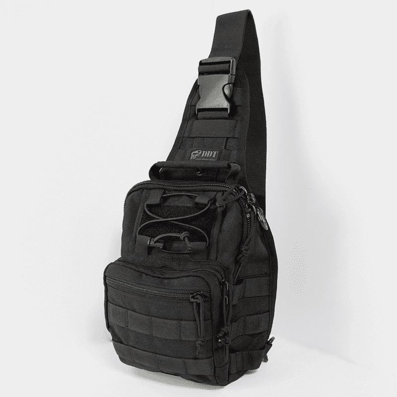 DDT Night Stalker Small EDC Sling Bag w/DDT Logo Patch, Color Black