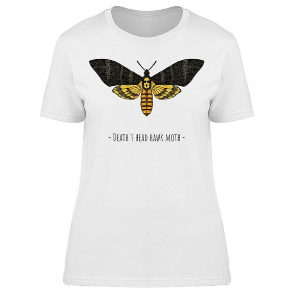 "death's Head Hawk Moth" Design T-Shirt Women -Image by Shutterstock, Female Large