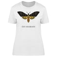 thumbnail image 1 of "death's Head Hawk Moth" Design T-Shirt Women -Image by Shutterstock, Female Small, 1 of 2