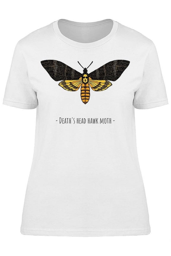 "death's Head Hawk Moth" Design T-Shirt Women -Image by Shutterstock, Female x-Large