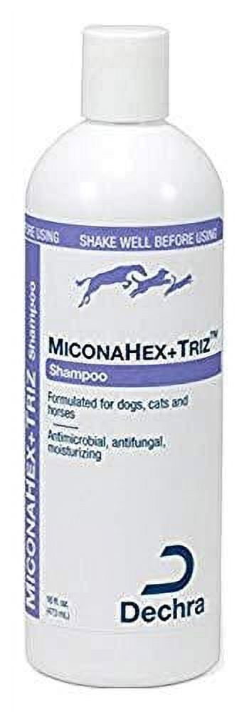 dechra miconahex triz shampoo for dogs cats horses 8oz