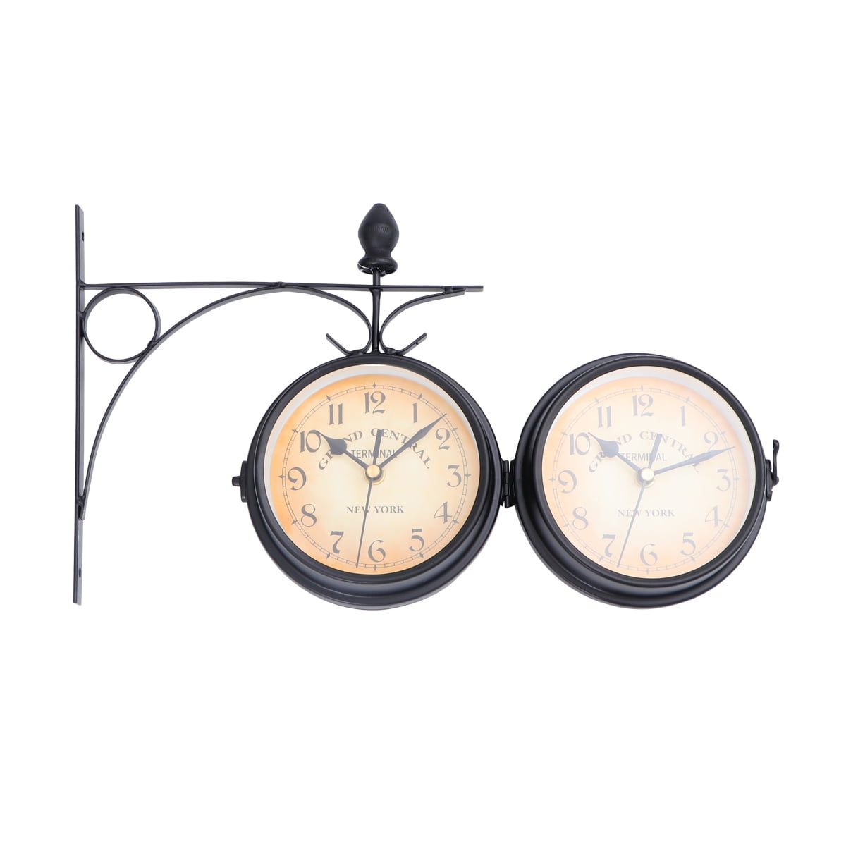 decor steampunk station unique wall clocks vintage room neon clock