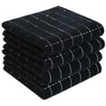 thumbnail image 1 of decorUhome 100% Cotton Terry Kitchen Towels(Black, 13 x 28 inches), Checkered Designed, Soft and Super Absorbent Dish Towels, 4 Pack, 1 of 9