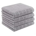 thumbnail image 1 of decorUhome 100% Cotton Terry Kitchen Towels(Light Grey, 13 x 28 inches), Checkered Designed, Soft and Super Absorbent Dish Towels, 4 Pack, 1 of 9
