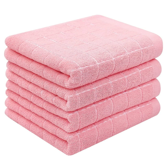 decorUhome Cotton Terry Dishcloth Set, Super Absorbent Kitchen Towels