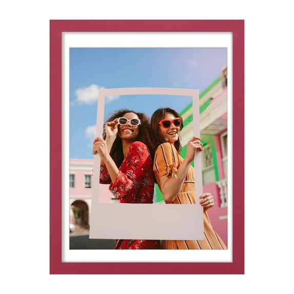 decorUhome 12x16 Matted to 11x14 Picture Frame, Photo Frame for Gallery Wall or Tabletop Display, Red