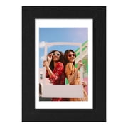 decorUhome 4x6 Matted to 3.5x5 Picture Frame, Photo Frame for Gallery Wall or Tabletop Display, Black
