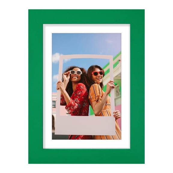 decorUhome 5x7 Matted to 4x6 Picture Frame, Photo Frame for Gallery Wall or Tabletop Display, Green