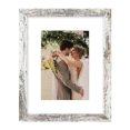 thumbnail image 1 of decorUhome 8x10 Matted to 5x7 Picture Frame, Photo Frame for Gallery Wall or Tabletop Display, Distressed White, 1 of 9