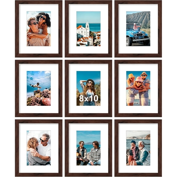 8x10 Picture Frames Set of 4,Rustic Retro Photo Frame(Gold) | HD ...