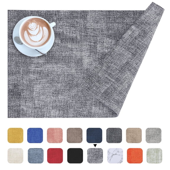 Faux Leather Oval Placemats Set of 8 - Walmart.com