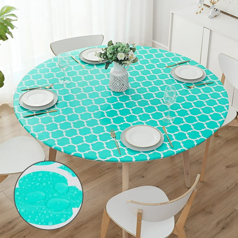 Round cheap vinyl tablecloth