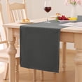 thumbnail image 1 of decorUhome Linen Table Runner, Washable Kitchen Dining Table Decoration for Home Party Decor, Dark Grey, 13 x 90 inch, 1 of 8