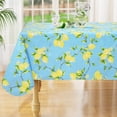 thumbnail image 1 of decorUhome Vinyl Tablecloth with Flannel Backing Rectangle, Waterproof Plastic Table Cover for Dinner, Picnic, Indoor and Outdoor(Lemon, 60" x 120"), 1 of 7