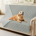 thumbnail image 1 of decorUhome Waterproof Sofa Cover for Dogs, Reversible Couch Covers Washable for Furniture (52x82 Inch, Grey/Light Grey), 1 of 9