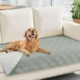 thumbnail image 1 of decorUhome Waterproof Sofa Cover for pets, Reversible Couch Cover for dogs, Machine Washable Slipcover Furniture Protector for Kids, 30x70 Inch, Gray & Light Gray, 1 of 7