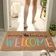 thumbnail image 1 of decorative Easter Bunny Entry Mat, Durable Non-Slip Floor Cover with Vibrant Lettering, Perfect for Outdoor Welcome Signs for Porch, Easter Front Door decorations, and Sprucing Up, 1 of 3
