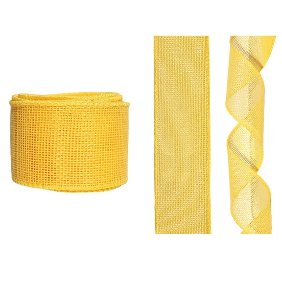 decorative Ribbon For Gift Box Packaging And Holiday Party Decoration, Featuring 3M Length 5Cm Width Imitation Linen Material, Pure Color Design, Suitable For Easter