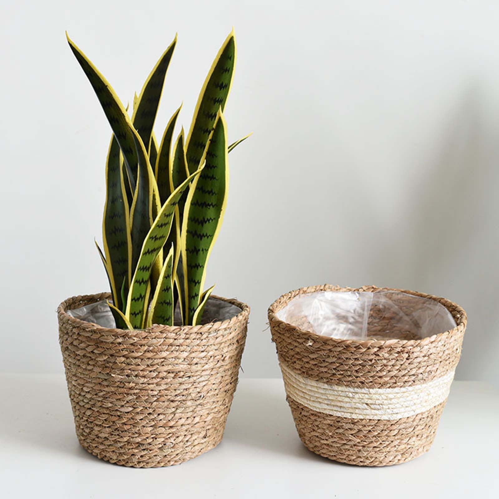 decorative pots pots storage folding flower fresh Woven flower