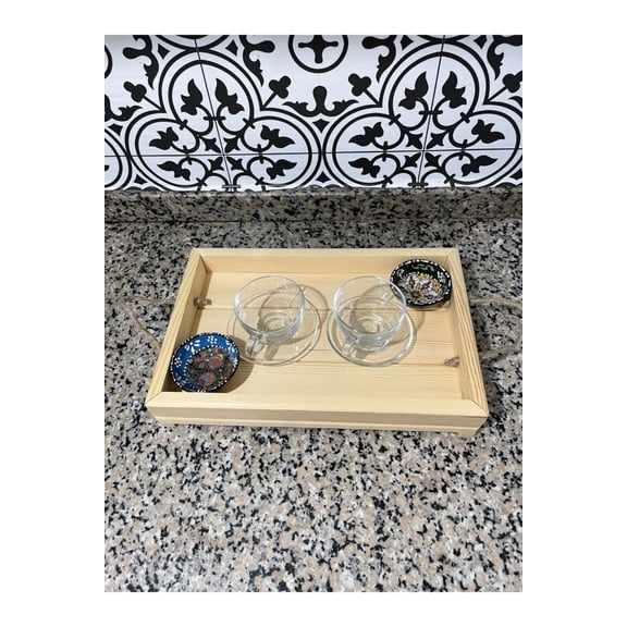 decorative wooden tray,rectangular tray,organizer,tray,kitchen decor
