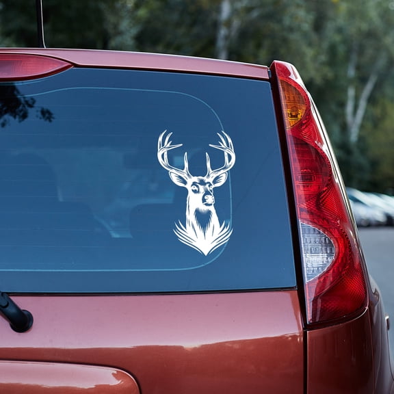 deer decal for car, vinyl decal  car truck van SUV window decal sticker white tail,hunter,buck