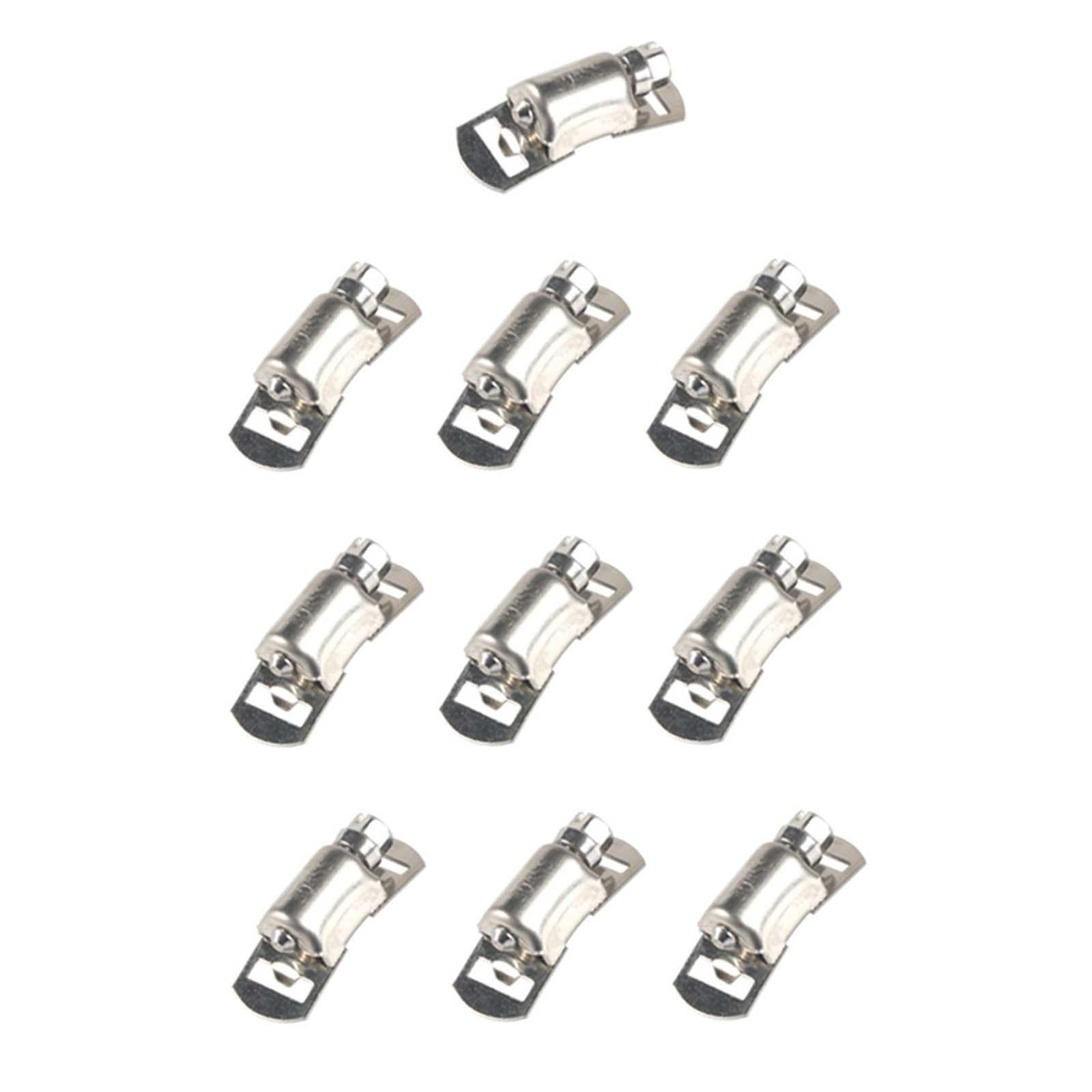 deevoka 10 Pieces Clamps Hose Fasteners DIY for Air Duct Clamps Worm ...