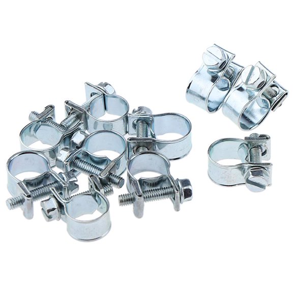 deevoka 10pcs Intake Intercooler Hose Clamp Mini Clamps- 10 - 12mm