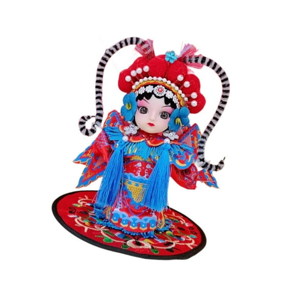 deevoka 13cm Opera Doll Sculpture Chinese Statue for Bedroom Decor A
