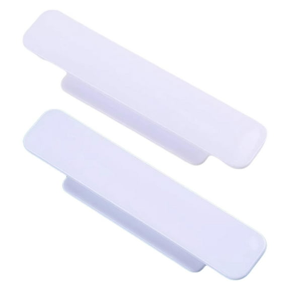 deevoka 2 Pieces Cabinet Drawer Handles Sliding Door Knob Door Handle Stick on Handle Instant Self Stick Push Pull Helper for Window White