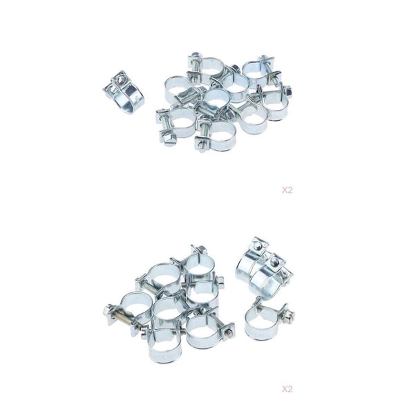 deevoka 20 Pieces Spring Drive Hose Clips Clamps Assortment Kit 11-13mm & 13-15mm