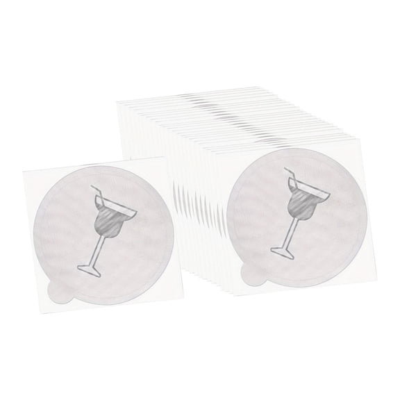 deevoka 25Pcs Drink Protective Cap Drink Covers for Beverage Protection 4 inch,Fits Most Cup Sizes Drinking Glasses Covers for Club Style B