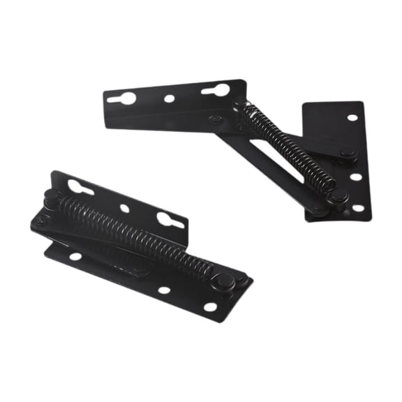 deevoka 2Pcs 80 Degree Foldable Lifting Brackets Support Hinges Heavy Duty Spring Hinges