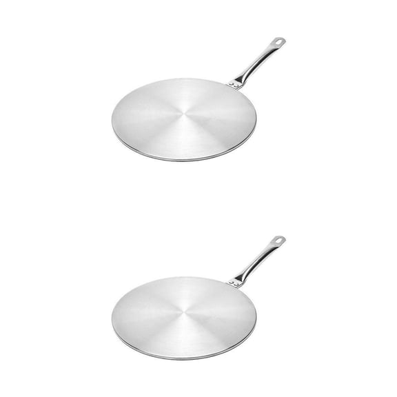 deevoka 2Pcs Induction Hob Adapter Heat Diffuser Plate for Coffee Pot Ceramic Copper